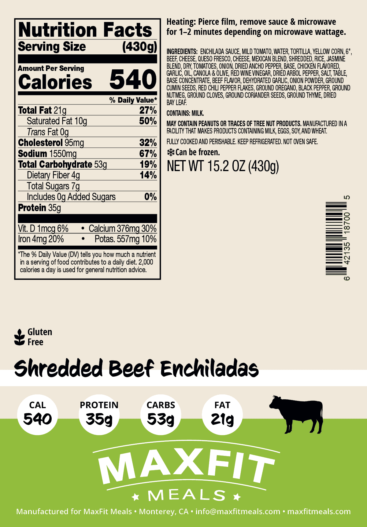 Shredded Beef Enchiladas
