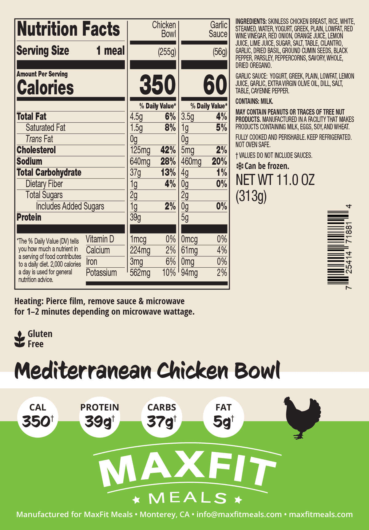 Mediterranean Chicken Bowl