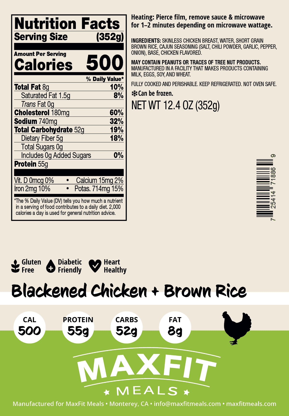 Blackened Chicken + Brown Rice