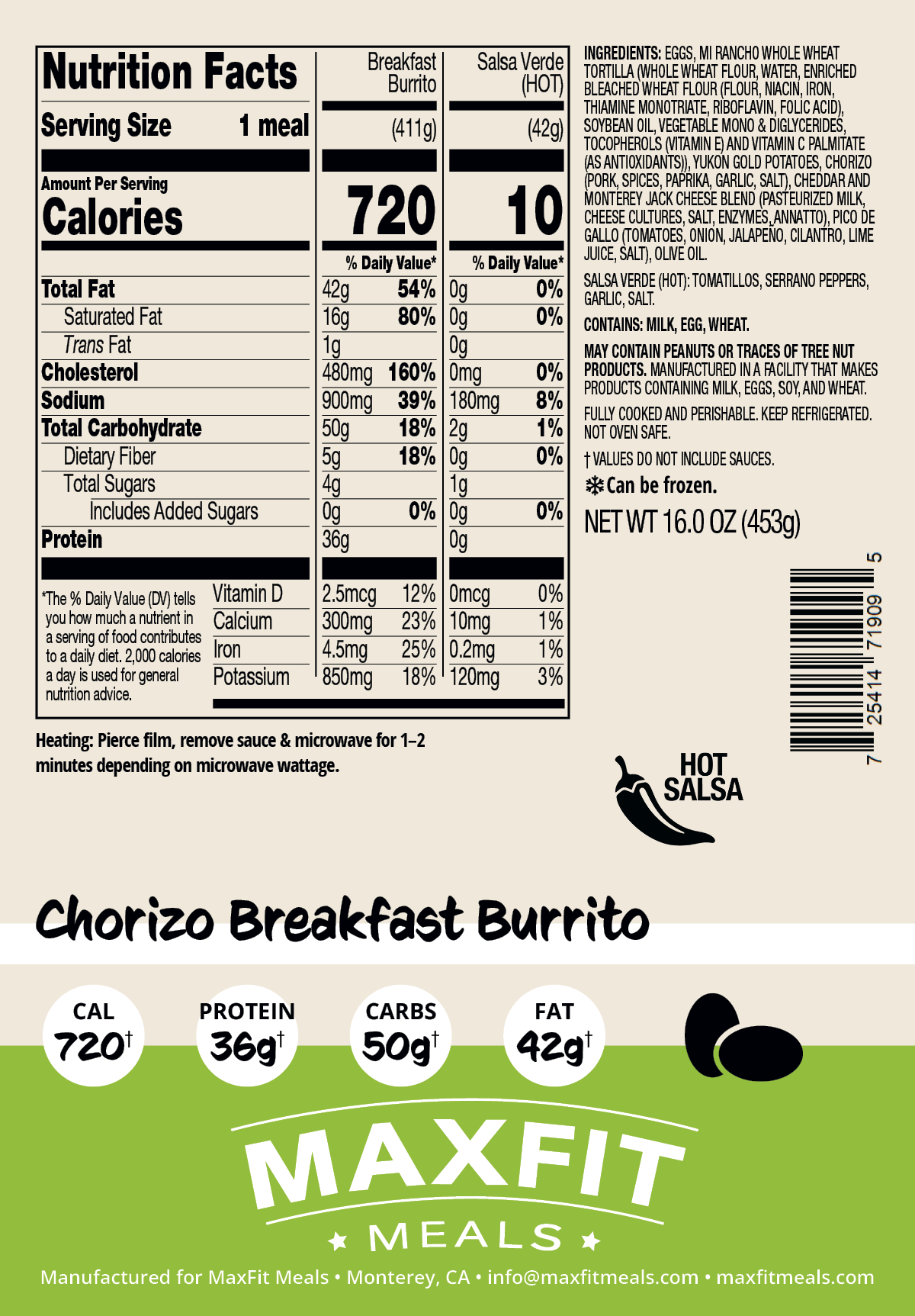 Chorizo Breakfast Burrito