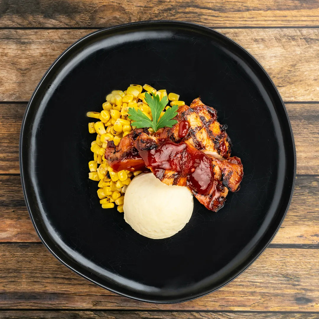 BBQ Chicken + Mashed Potatoes