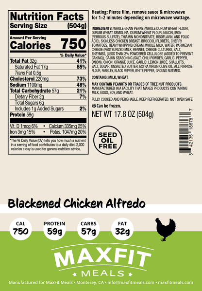 Blackened Chicken Alfredo