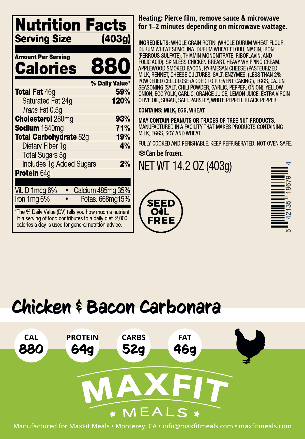 Chicken and Bacon Carbonara