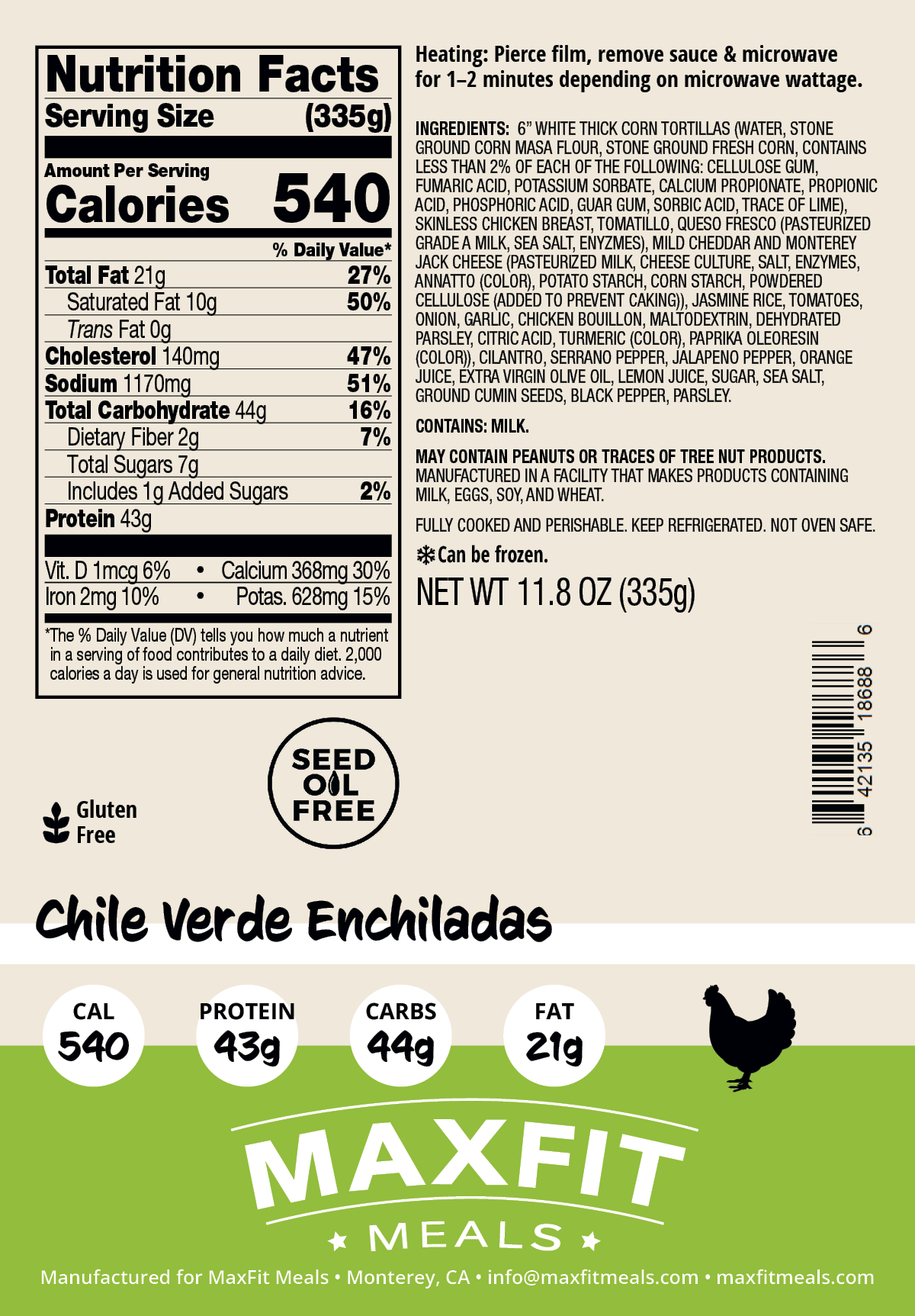 Chile Verde Enchiladas