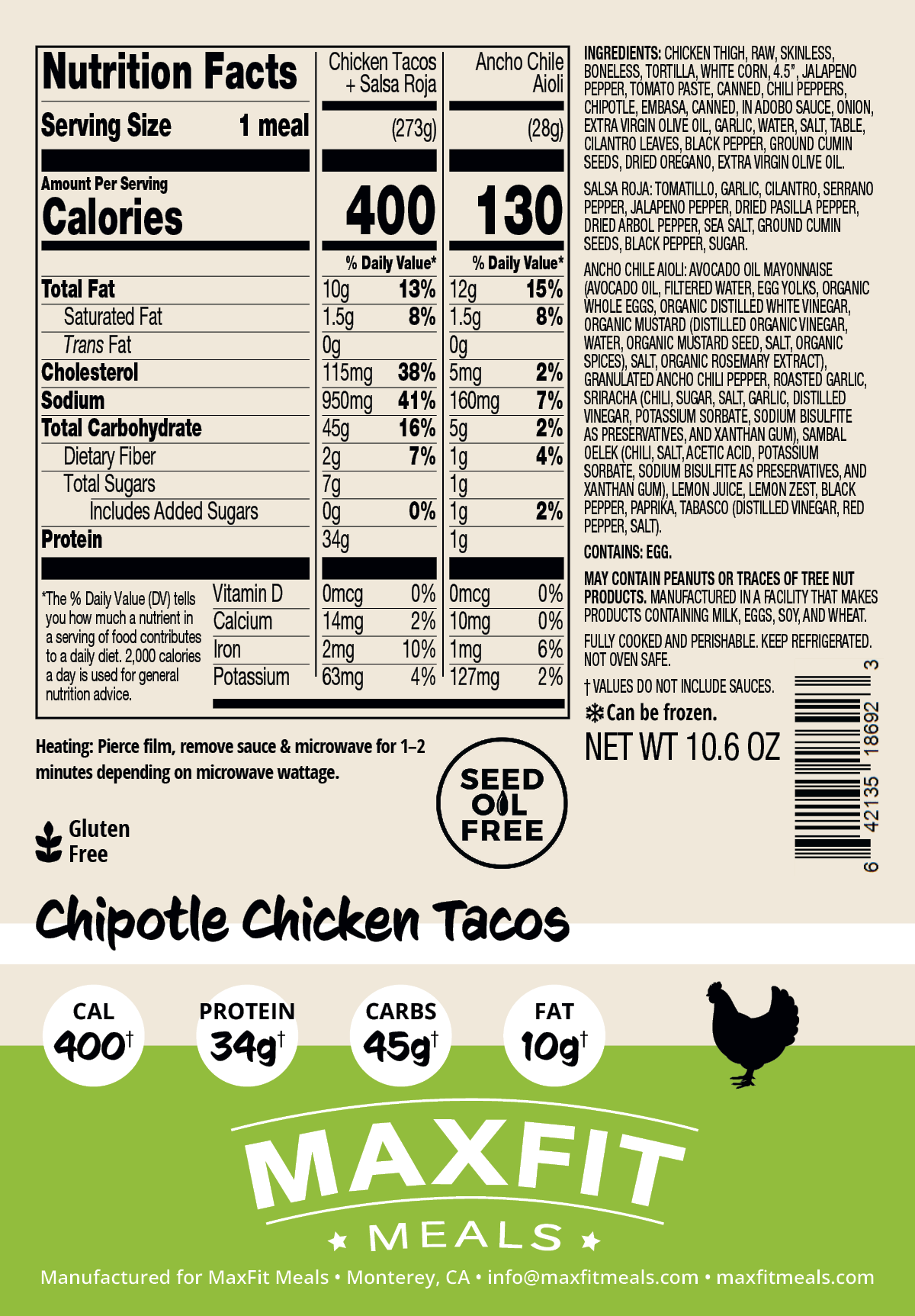 Chipotle Chicken Tacos