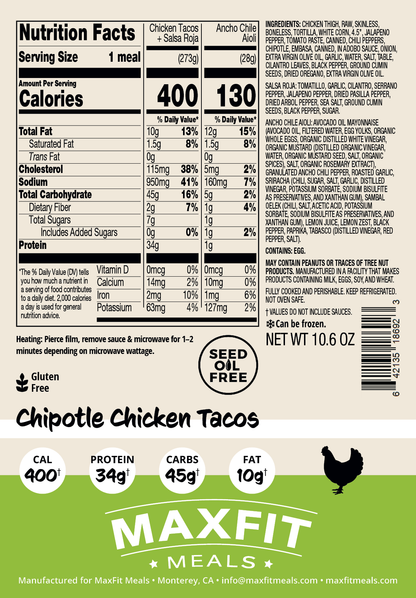 Chipotle Chicken Tacos