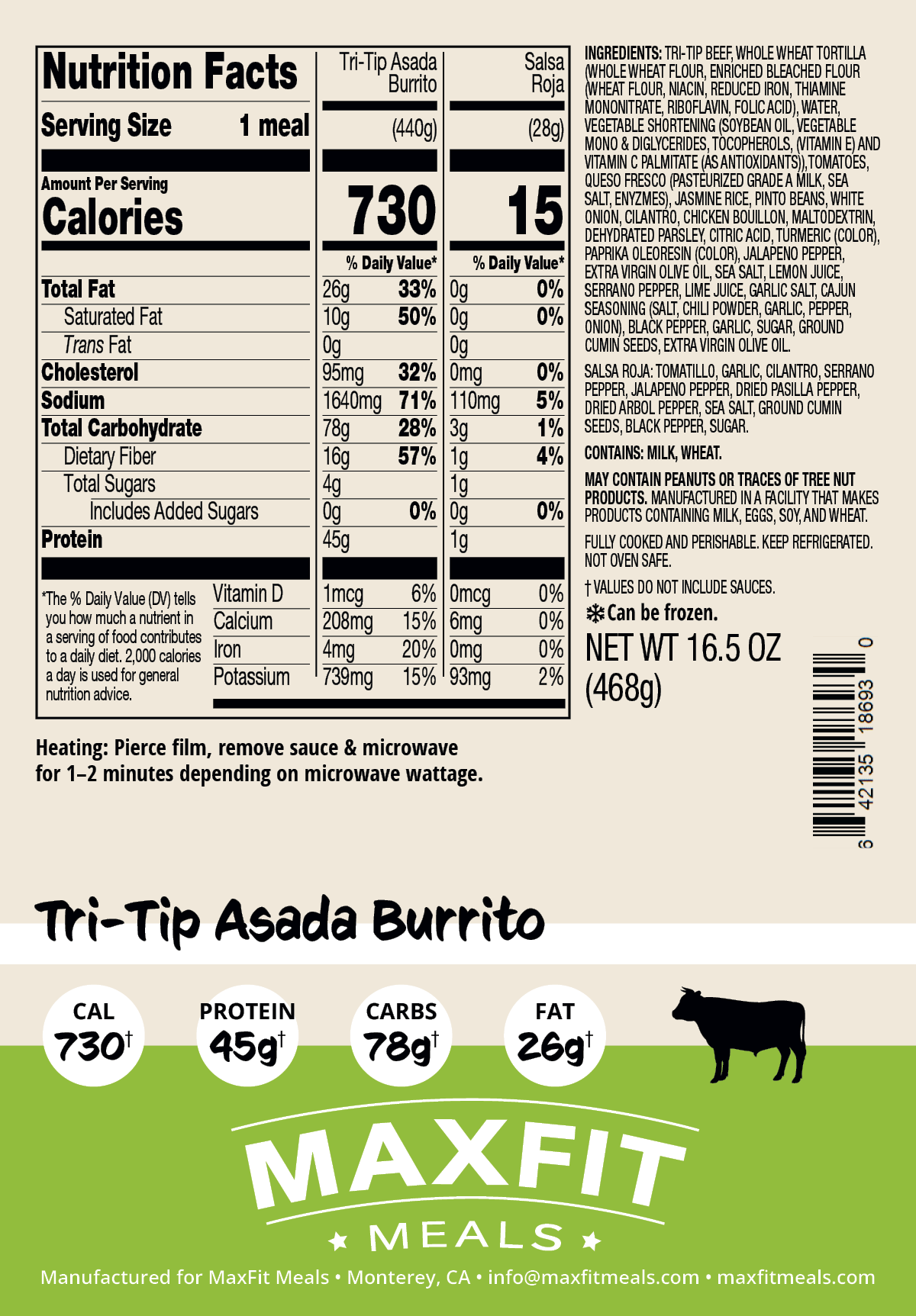 Tri-Tip Asada Burrito