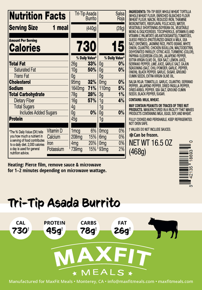 Tri-Tip Asada Burrito
