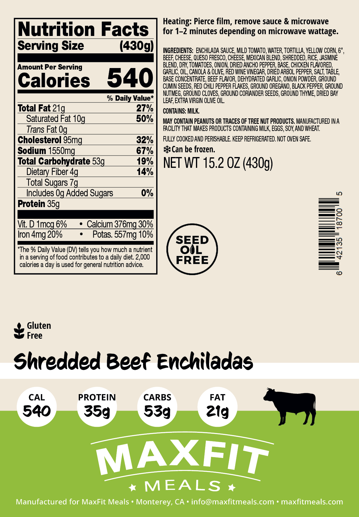 Shredded Beef Enchiladas