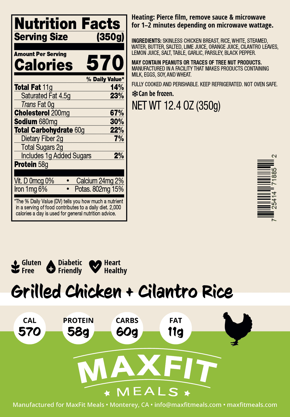 Grilled Chicken + Cilantro Rice