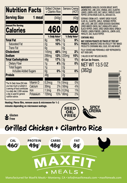 Grilled Chicken + Cilantro Rice