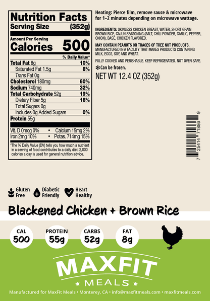 Blackened Chicken + Brown Rice