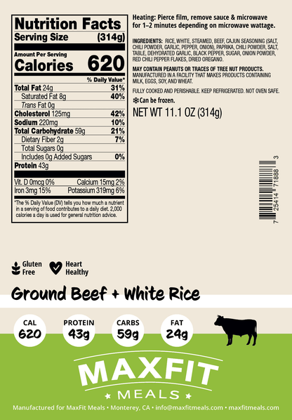 Ground Beef + White Rice