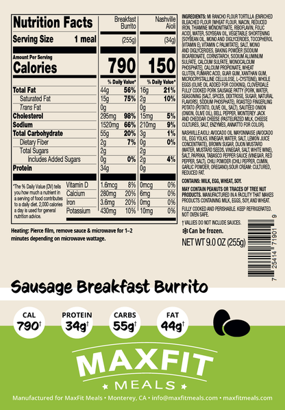 Sausage Breakfast Burrito