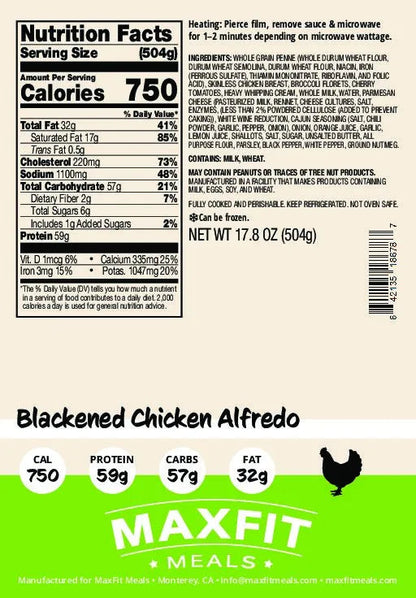 Blackened Chicken Alfredo